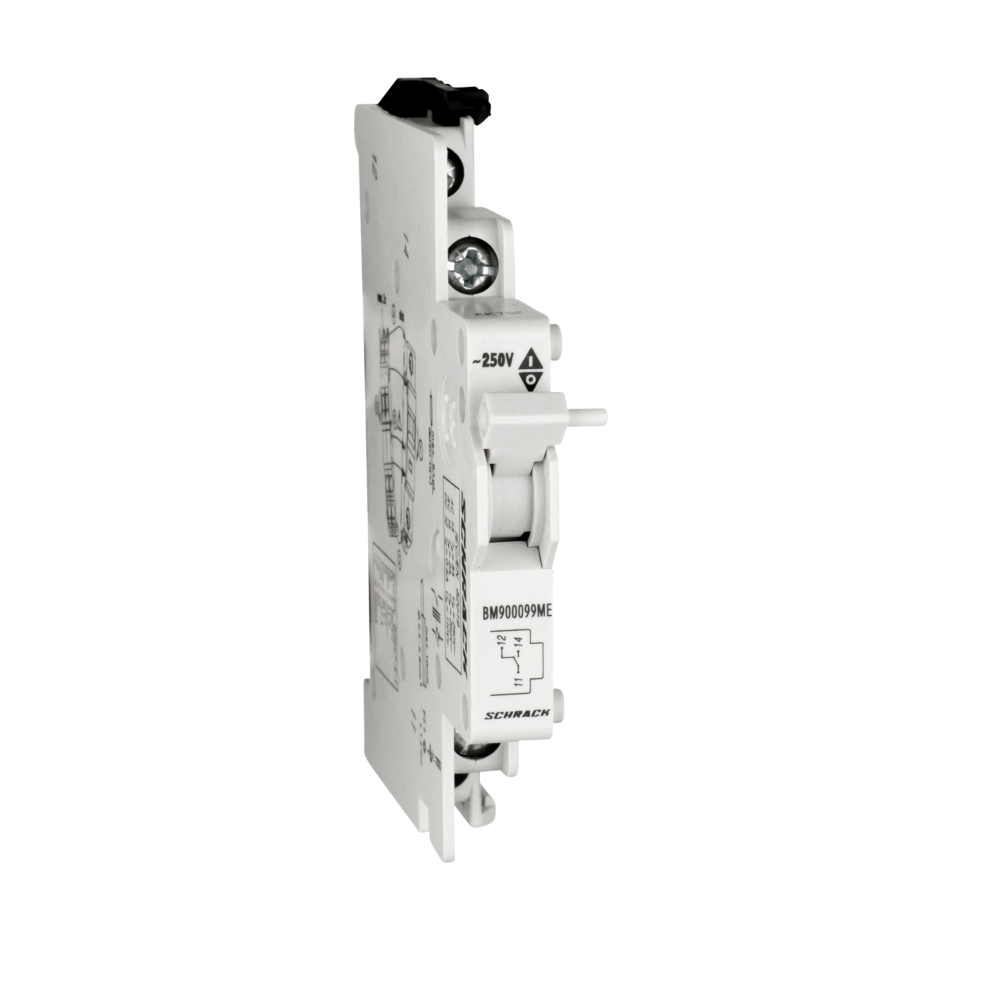 Contact auxiliar 1CO, 250V/4A, fixare prin &icirc;nclichetare
