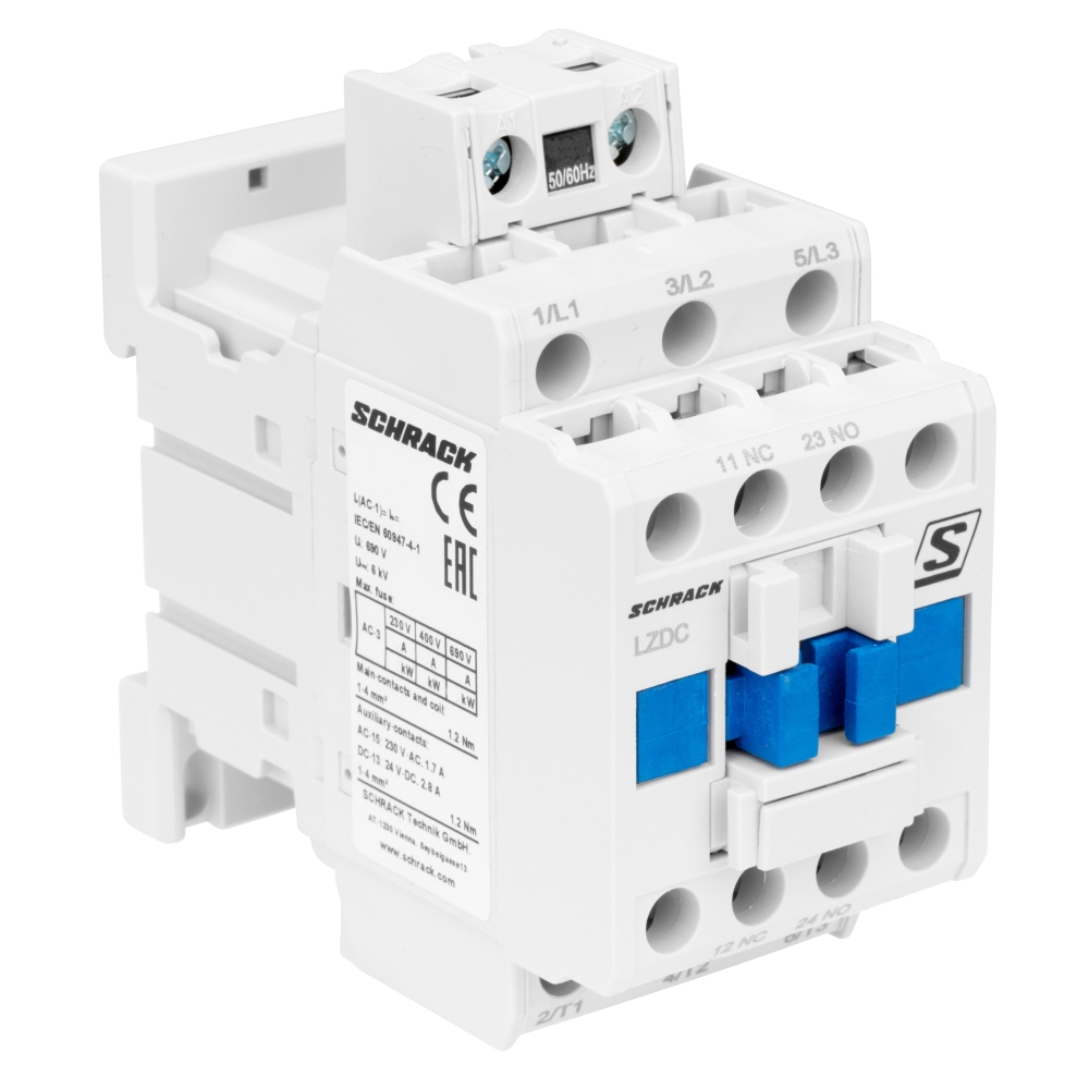 Contactor 3 poli, CUBICO Clasic, 5,5kW, 12A,1ND+1N&Icirc;,230Vc.a.