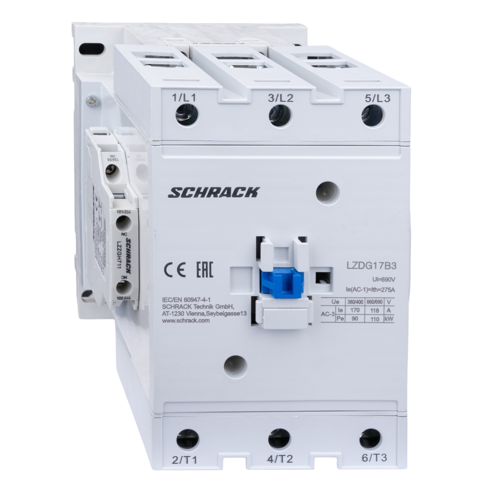 Contactor 3 poli, CUBICO Grand, 90kW, 170A, 1ND+1N&Icirc;, 230V ca