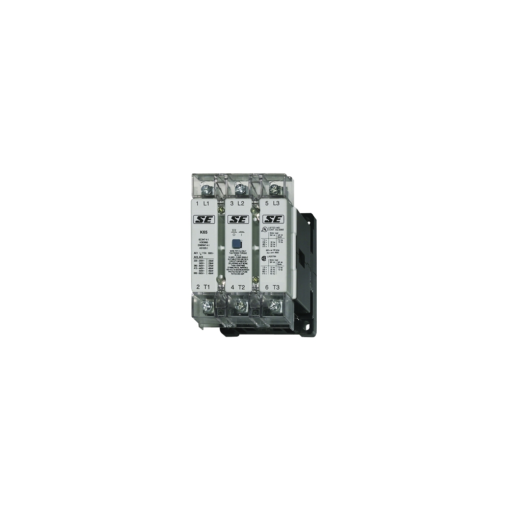 Contactor, 3pole,37kW/74A AC3, 130A AC1, 110VAC