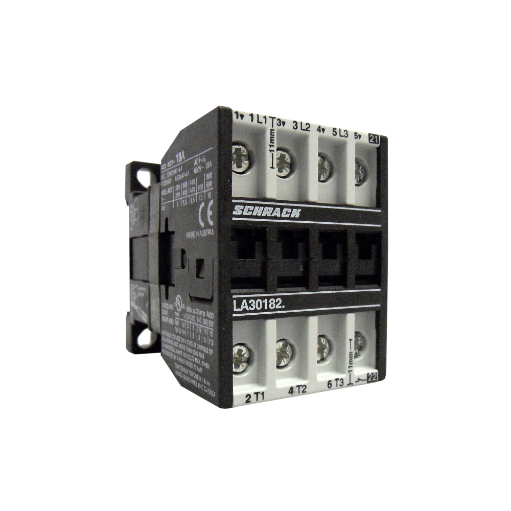Contactor, 3pole, 7,5kW/18A AC3, 32A AC1, 1NC, 230VAC