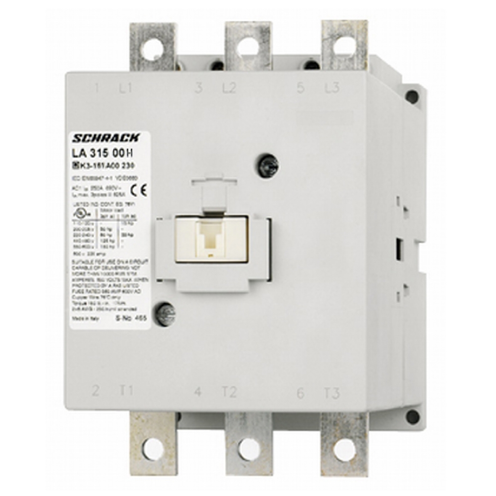 Contactor, 3poli, 75kW/150A AC3, 230A AC1, 230V AC/DC