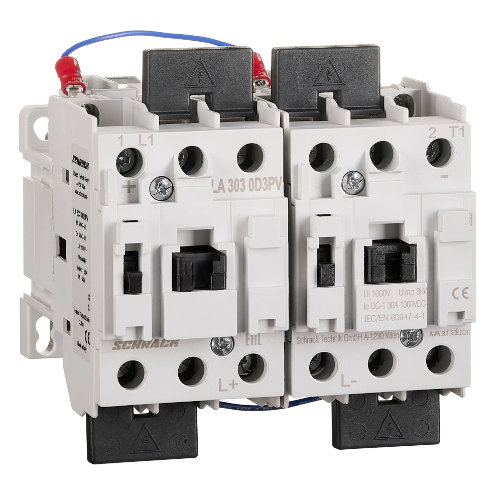 Contactor, 6pole, 30A DC-1, 1000VDC, 230VAC