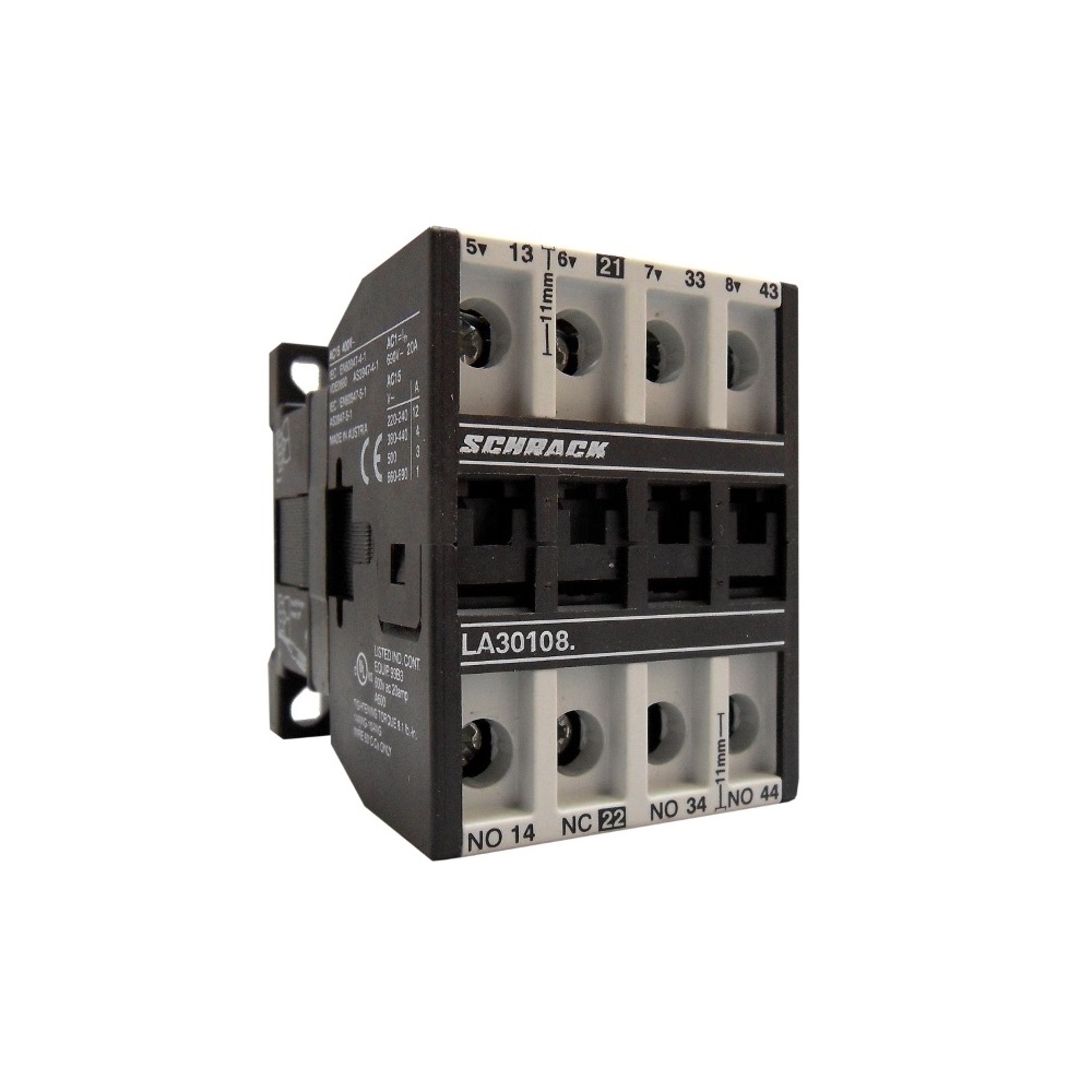 Contactor auxiliar 12A, 230VAC, 3ND+1N&Icirc;