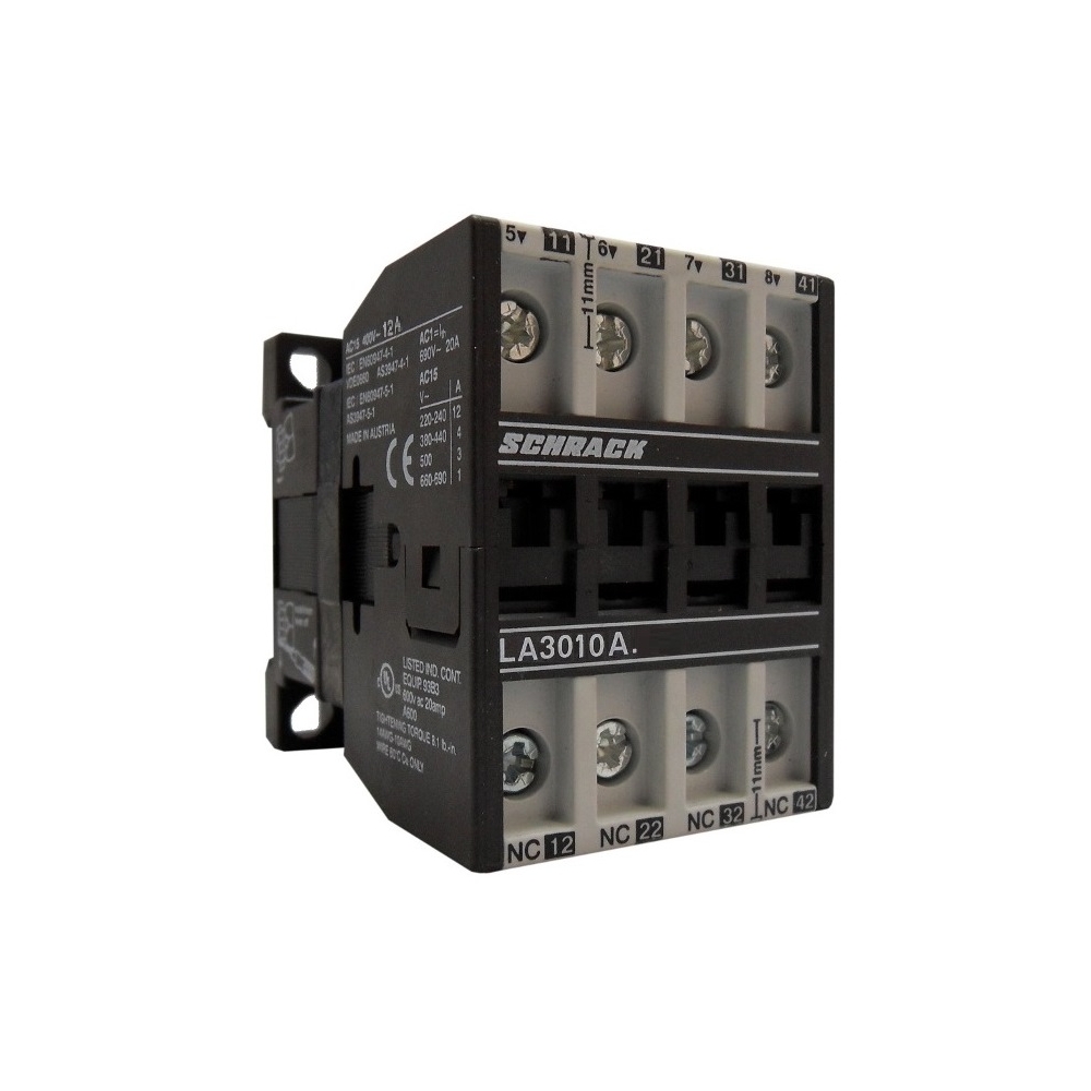 Contactor auxiliar 12A, 230VAC, 4N&Icirc;
