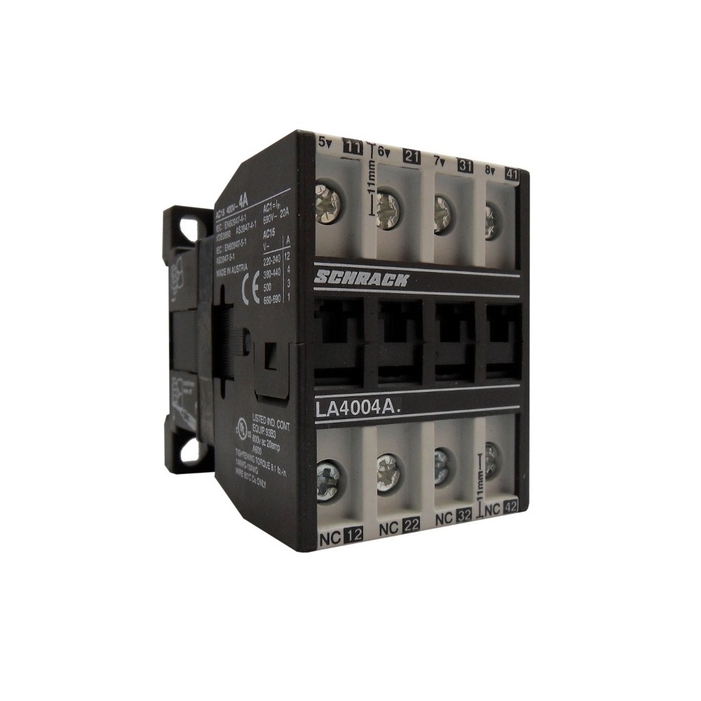 Contactor auxiliar, 4A AC15, 24 VDC, 4N&Icirc;