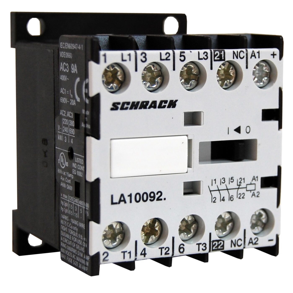 Contactor auxiliar miniatură 3poli /1NI-230VAC 10A