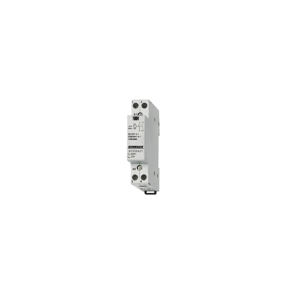 Contactor modular 1UH, 20A, 1ND+1NI, 24VAC