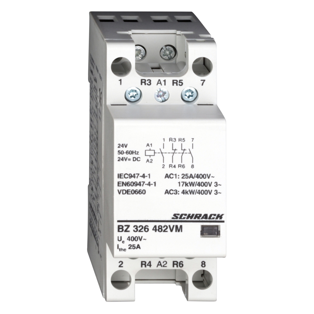 Contactor modular (2UH) 25A, 2ND+2N&Icirc;, 24Vca&cc