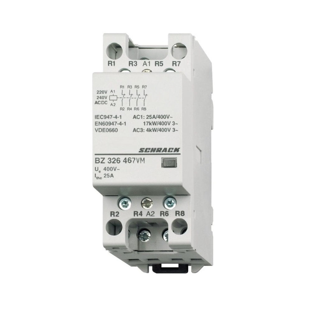 Contactor modular (2UH) 25A, 4N&Icirc;, 230Vca&cc