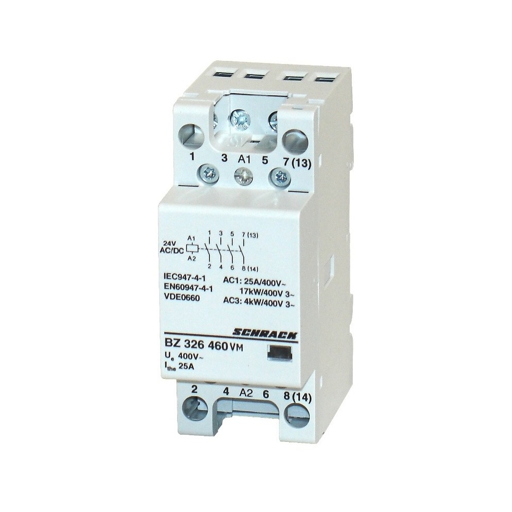 Contactor modular (2UH) 25A, 4ND, 24Vca&cc
