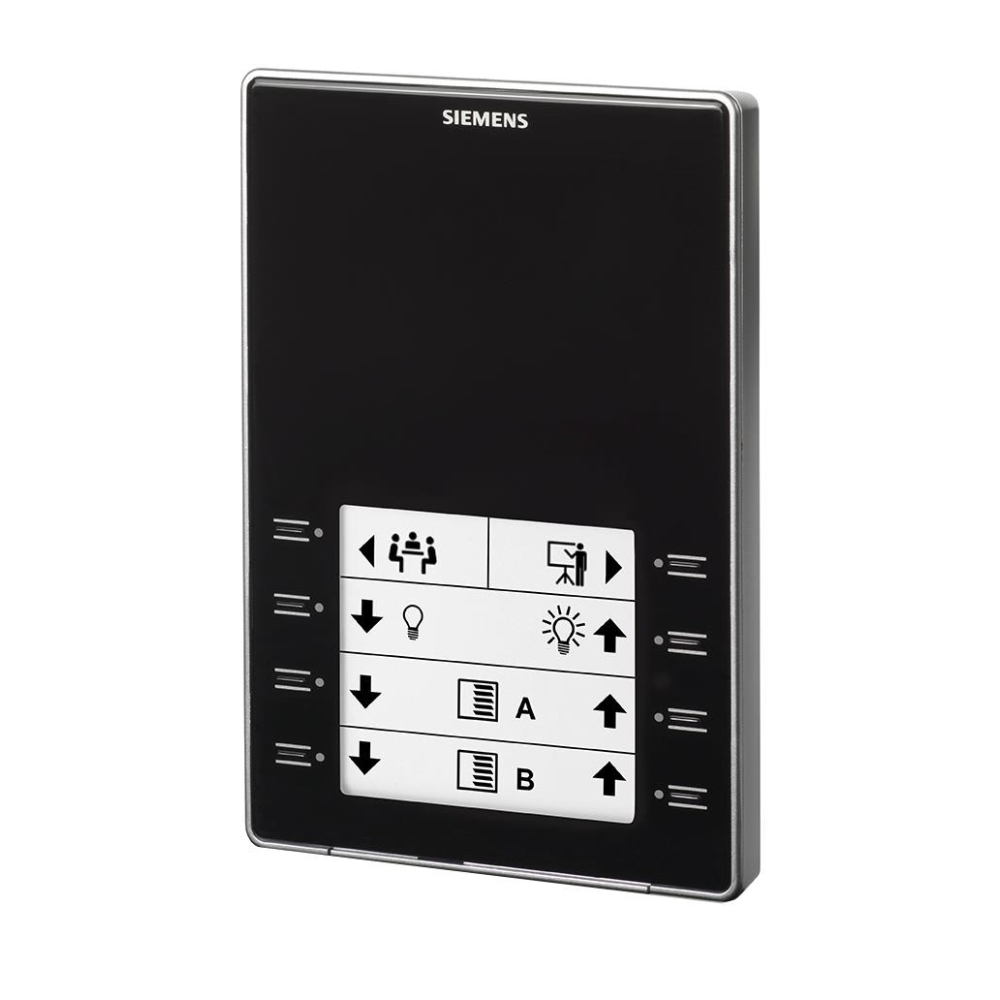Control unit with keys and temperature sensor, black