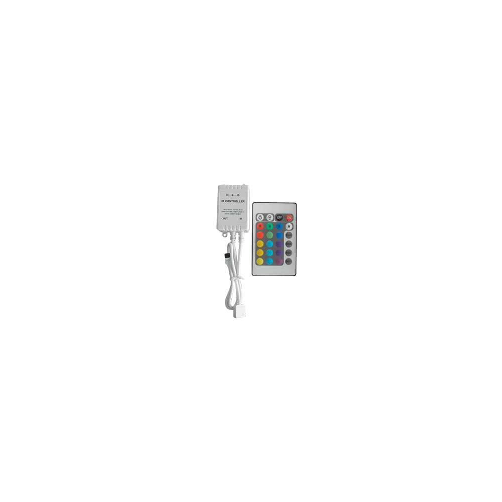 CONTROLER CU INFRAROSU LEDRGB 12V 6A 24 BUTOANE