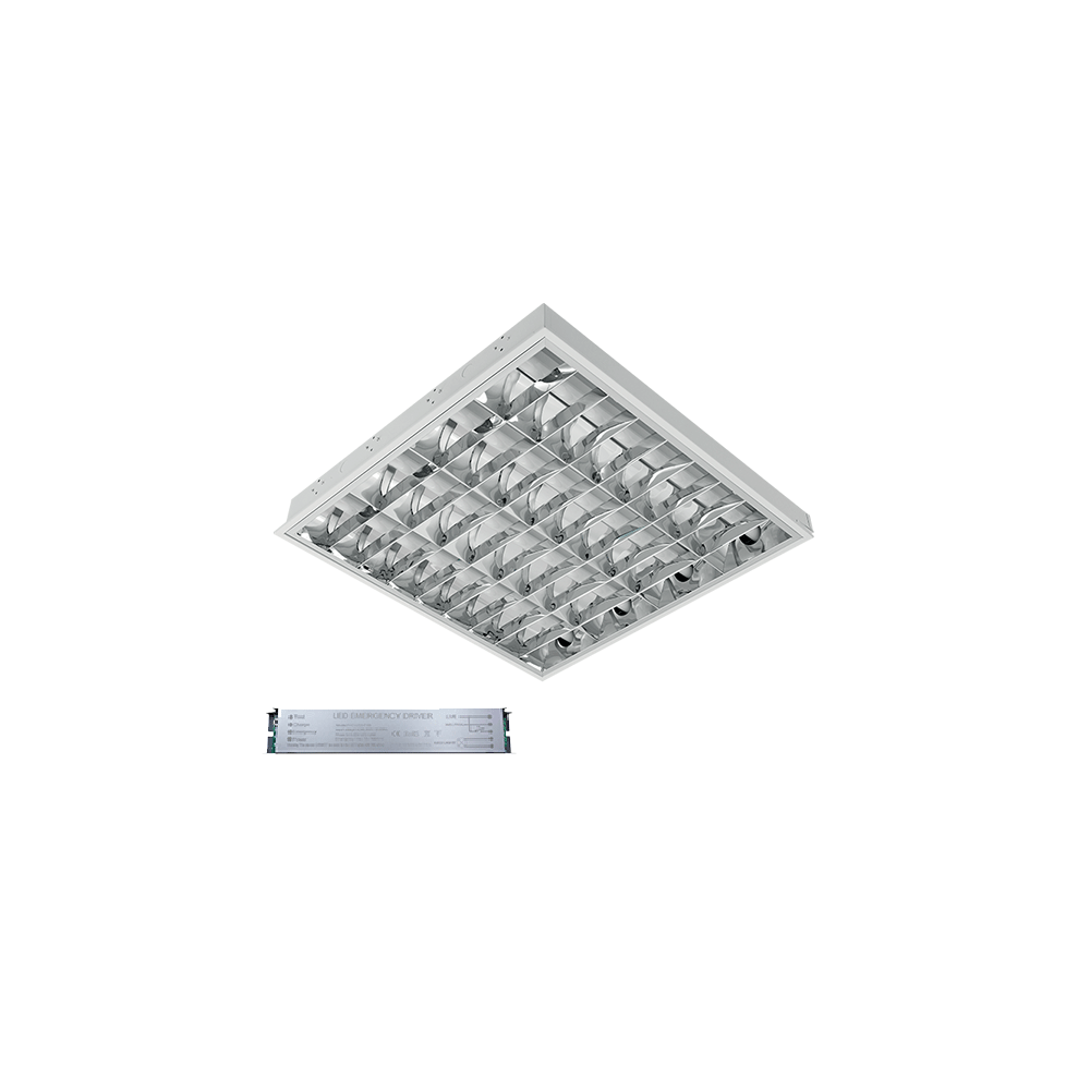 CORP IL. LENA &ndash; V CU LED (600MM) 4X9W 4000K INGROPAT 595X295mm CU KIT DE EMERGENTA