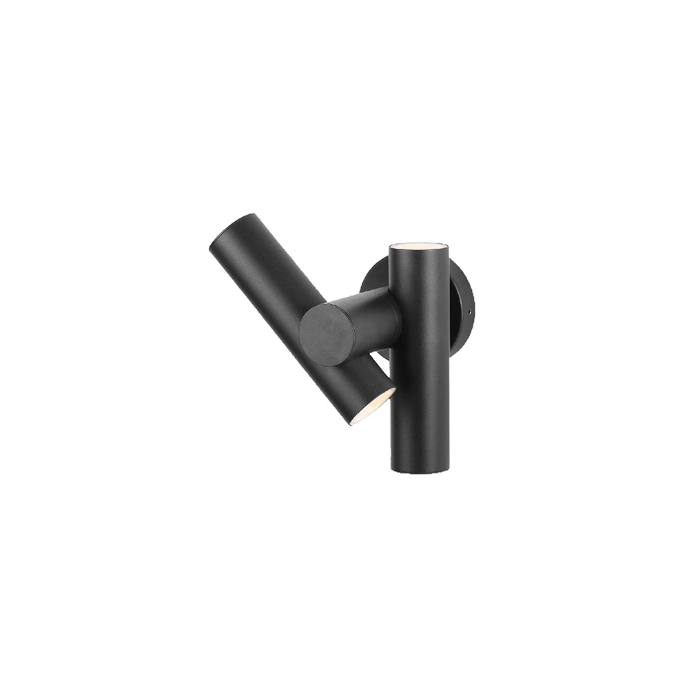 CORP ILUMINAT LED 2 CAI 6W 600LM 3000K IP44 - NEGRU
