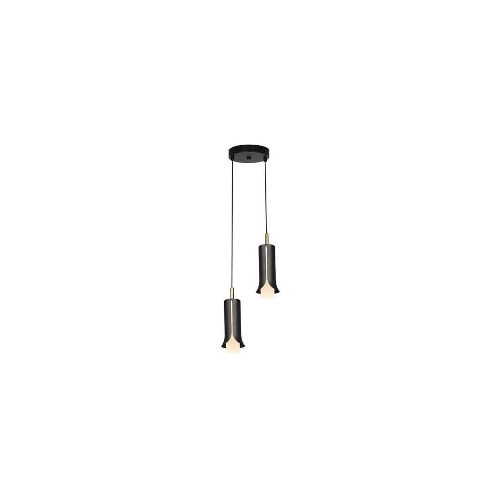 CORP ILUMINAT LED 2X5W 3000K 2000X1770MM - NEGRU