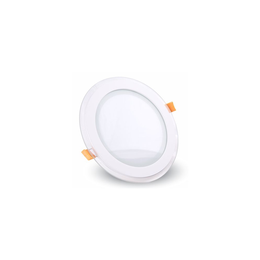 CORP ILUMINAT LED ROTUND INCORPORABIL 6W 6400K ALB RECE, STICLA