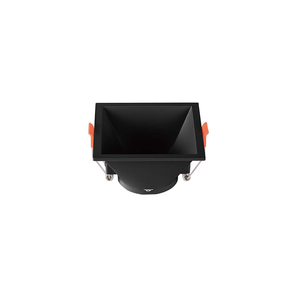 CORP SPOT GU10 PATRAT 93X93X55MM - NEGRU