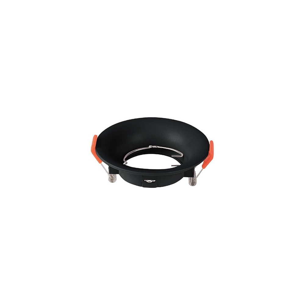 CORP SPOT GU10 ROTUND 88X40MM - NEGRU
