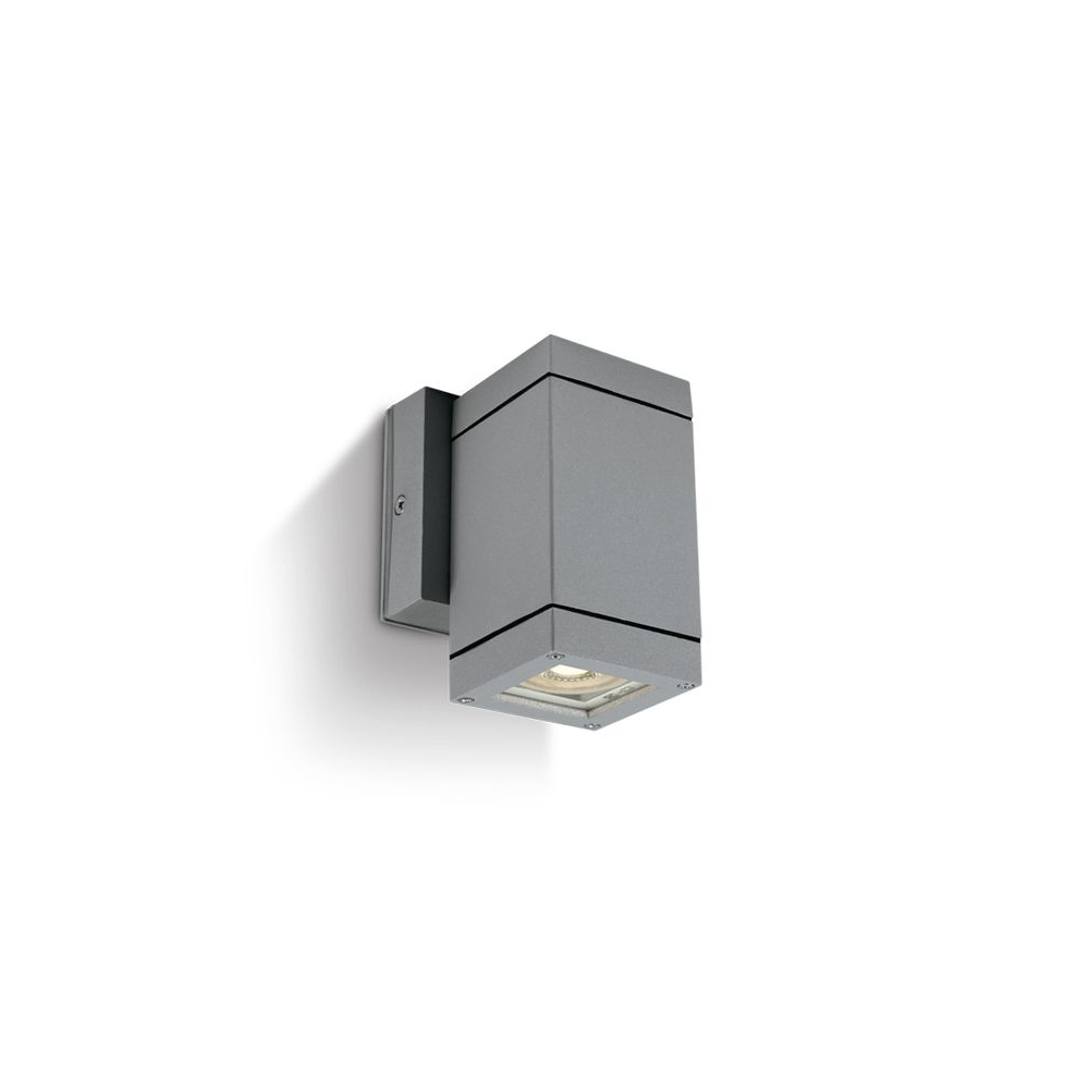 Cube 1-WL, 35W, MR16, GU10, 100-240V, IP54, gri