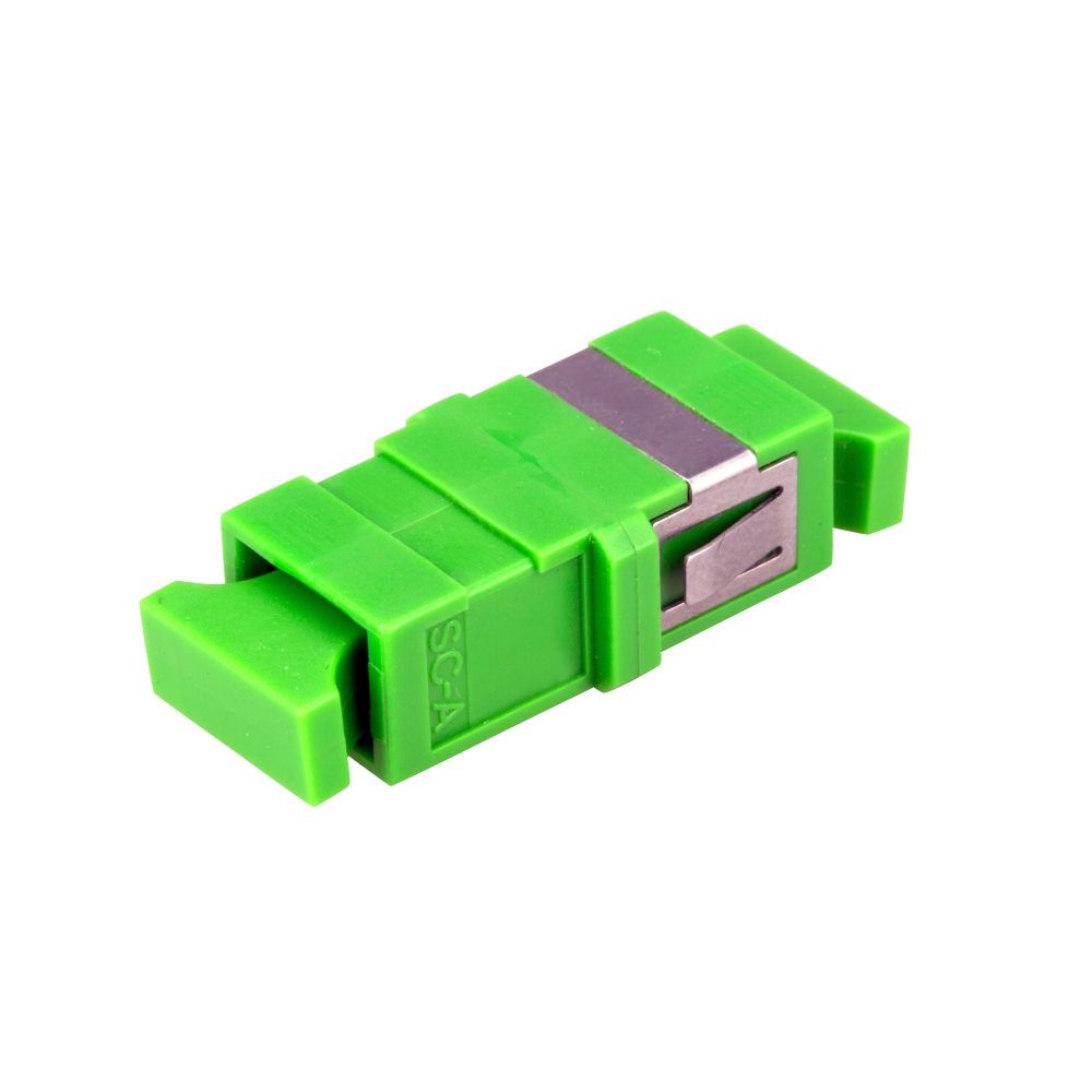 Cuplor SC/APC Simplex,Singlemode,fară flanşă,verde,ECO