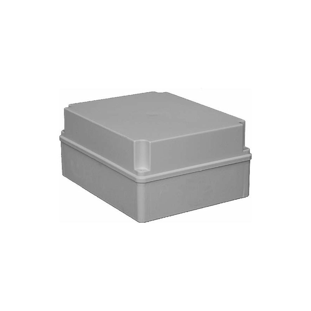 Cutie cu capac din PVC gri, LxlxA=198x148x96mm