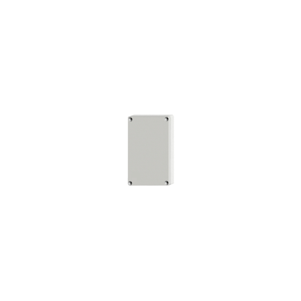 Cutie din ABS cu capac gri şi balamale, 95x65x60mm