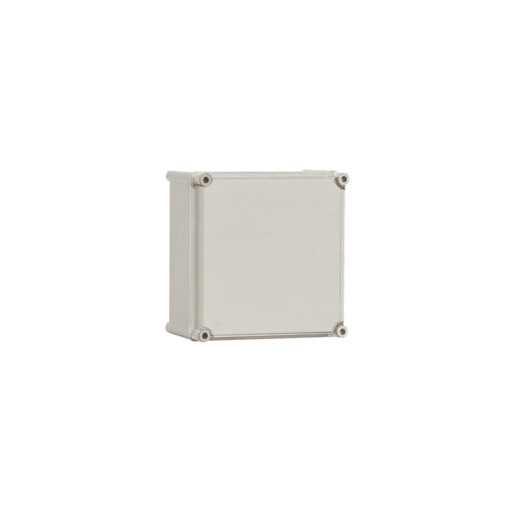 Cutie din poliester cu capac gri 180x180x129mm