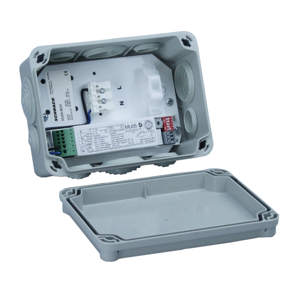 Cutie IP65 cu placă de montaj Inclusiv MU05 pentru C.IL. pan