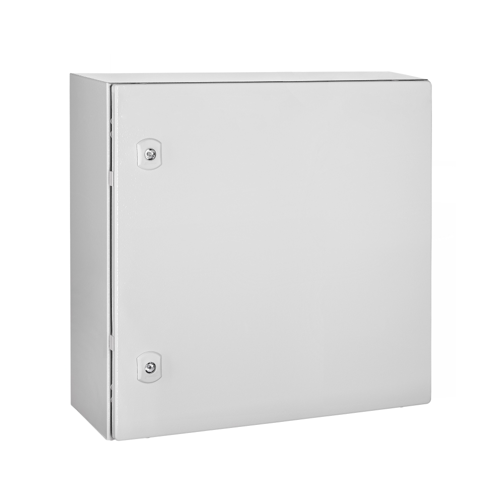 Cutie metalică+contrapanou, o uşă IP66 &Icirc;xLxA=500x500x210mm