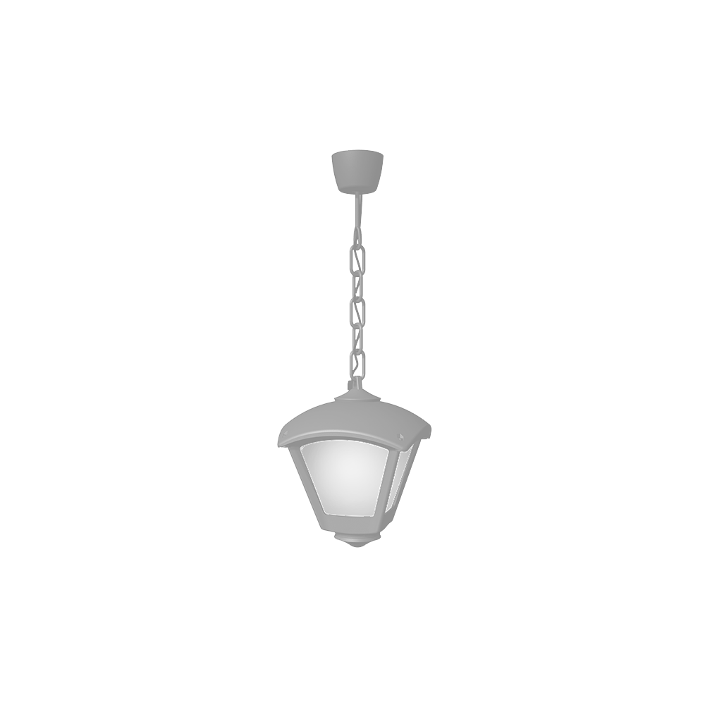 DARIO 250 GARDEN HANGING LAMP 1XE27 IP55 GREY