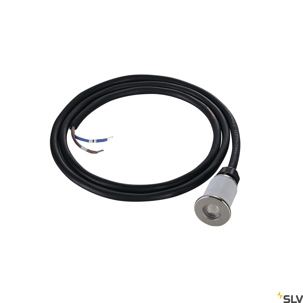 DASAR LED MINI incastrat podea., 2W, 3000K, patrat, Inox