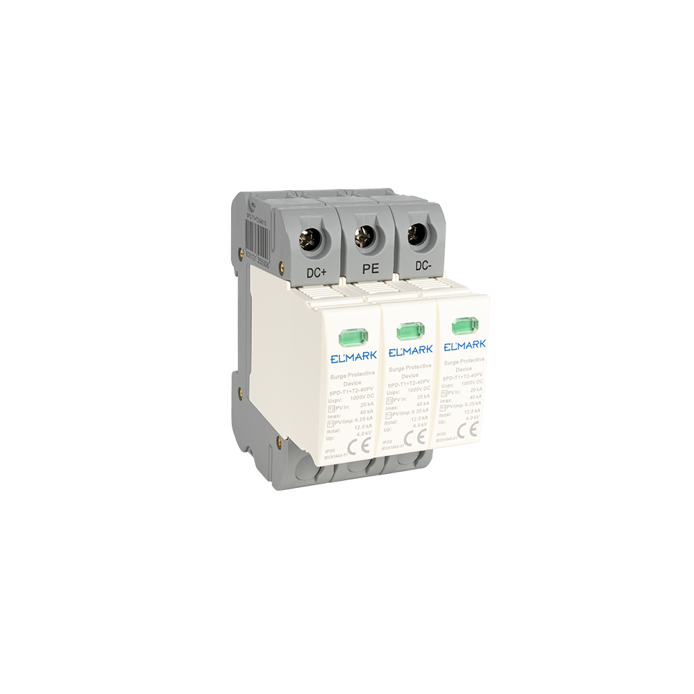 DESCARCATOR T1+T2 3P SPD DC 1000V 12.5kA