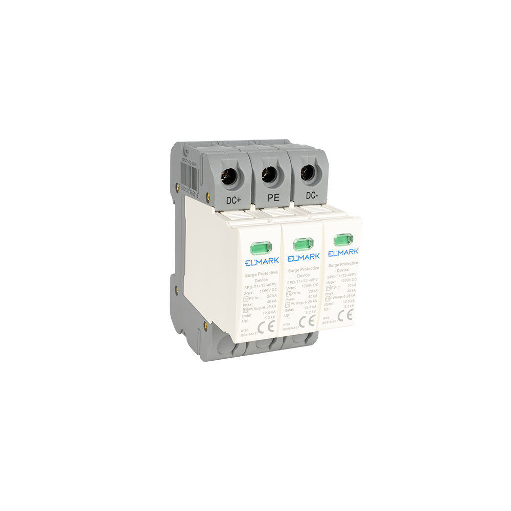 DESCARCATOR T1+T2 3P SPD DC 1500V 12.5kA