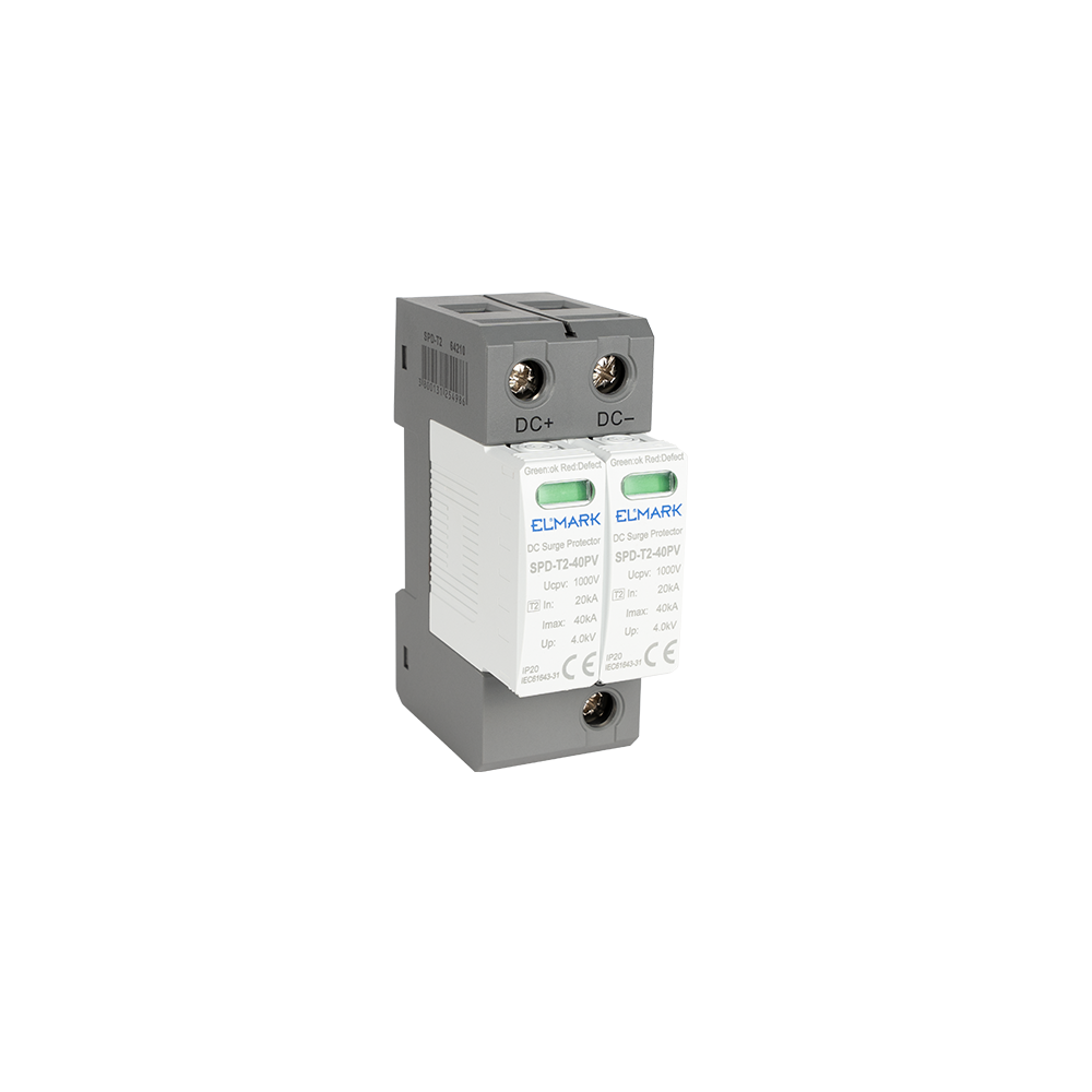 DESCARCATOR T2 2P SPD DC 1000V 40kA