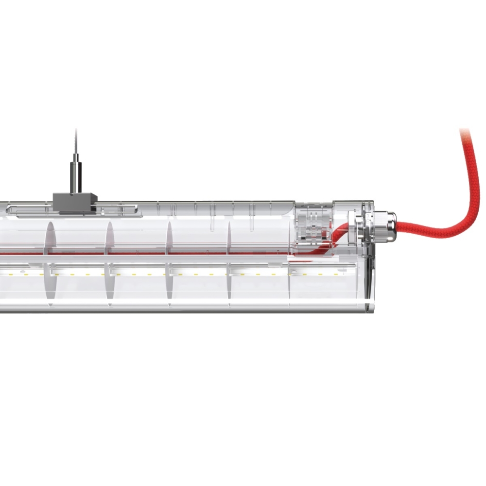 DEVO LOFT LED 1245 24W 3750lm 840 reflect PC IP20 cablu rosu