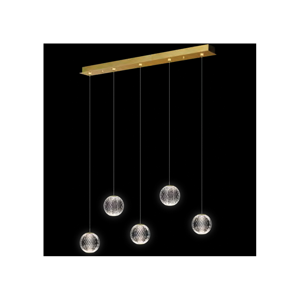 DIAMOND LED PENDANT 21W 3000K, GOLD