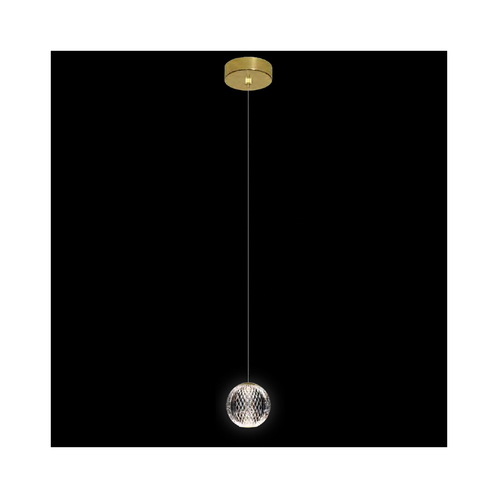 DIAMOND LED PENDANT 4.2W 3000K, GOLD