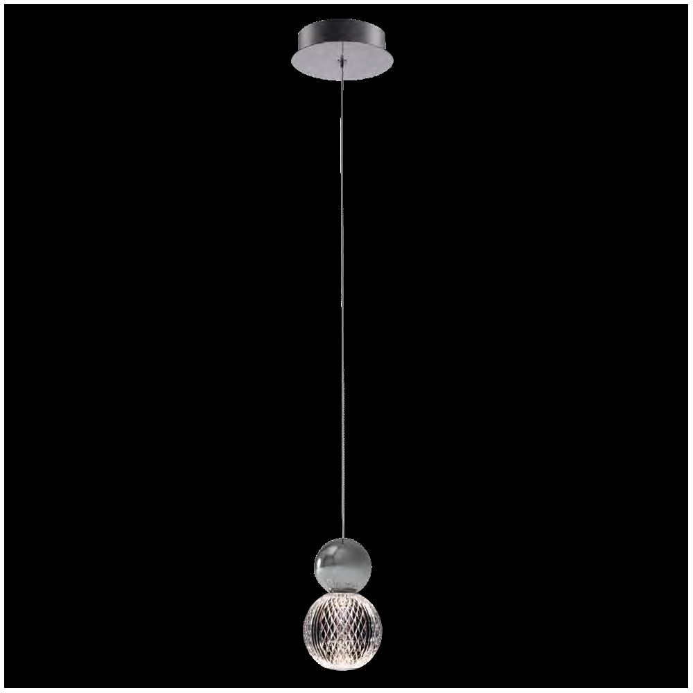 DIAMOND LED PENDANT 5W 3000K, CHROME