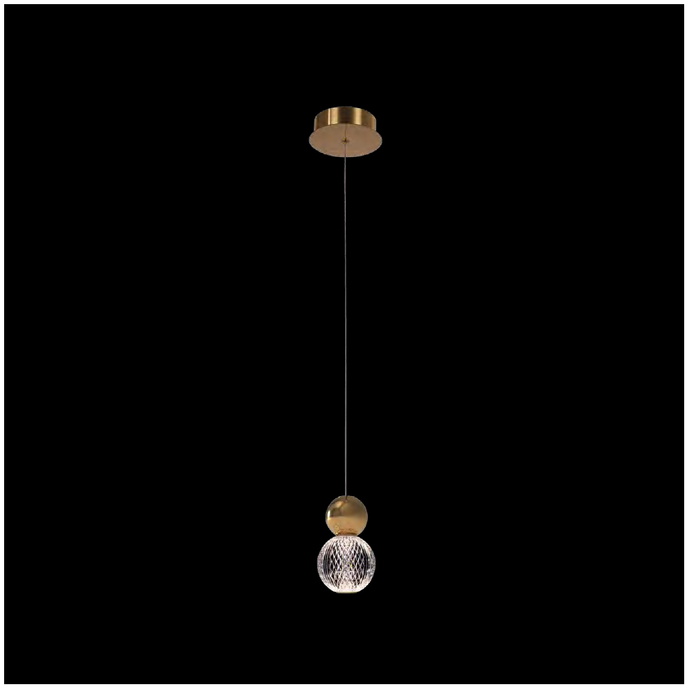 DIAMOND LED PENDANT 5W 3000K, GOLD