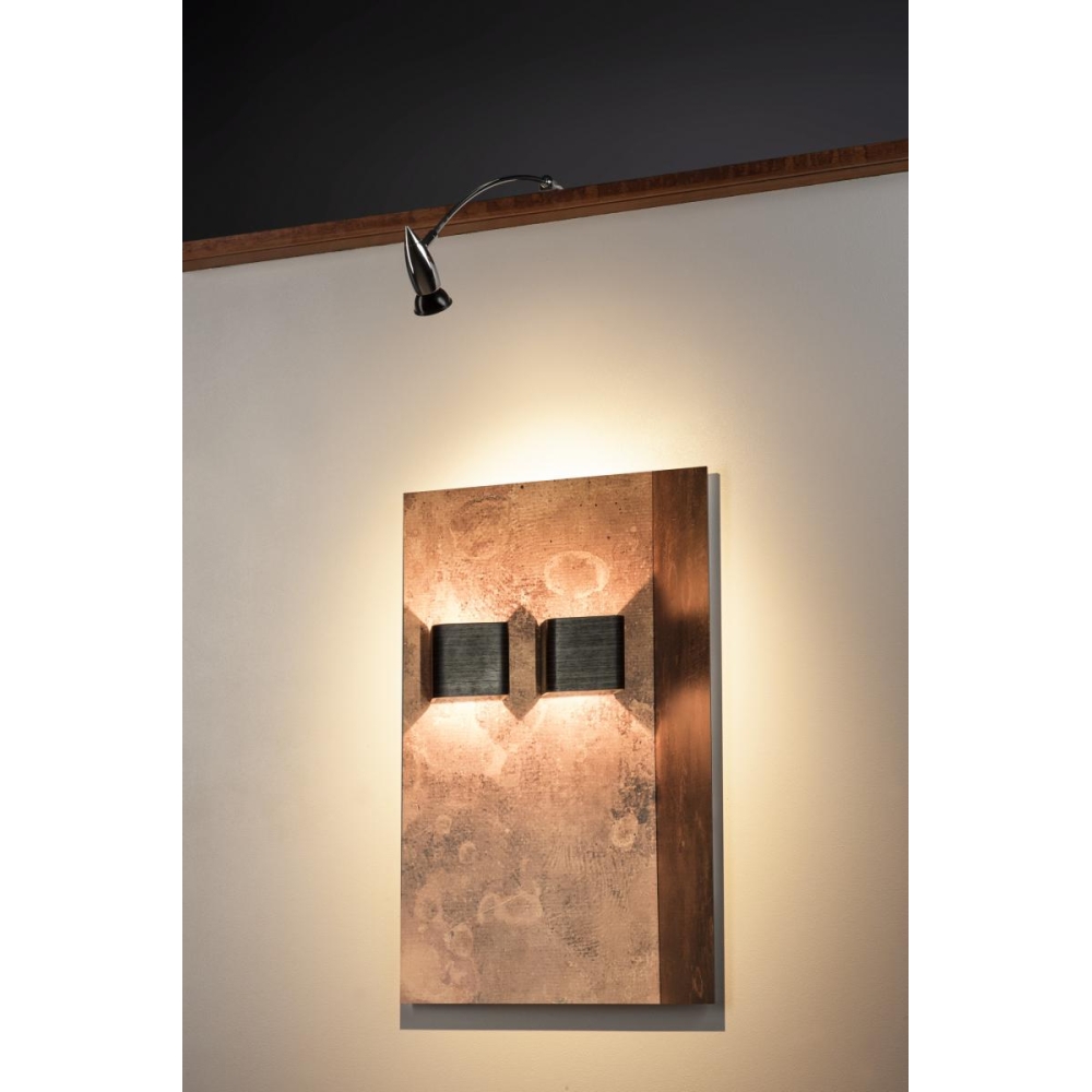 Display lampă GU10, crom