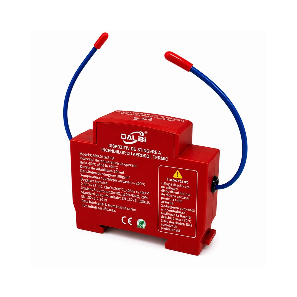  Dispozitiv automat de stingere incendii pentru tablouri electrice, aerosol termic 0,1 m&sup3; 