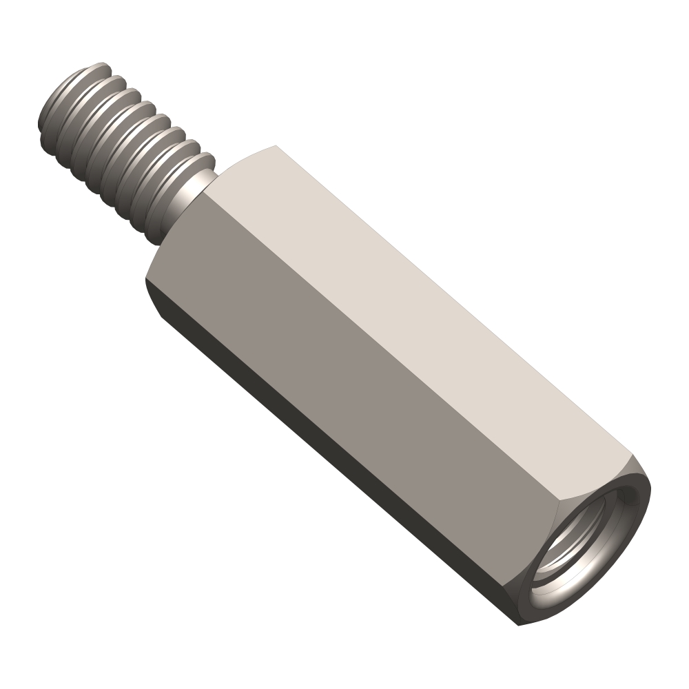 Distance bolt M6/WAF9, H=25mm