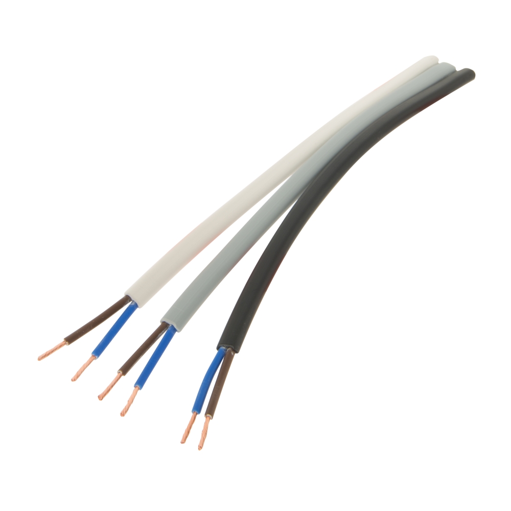 Double-isolated cable Mono 2-polig 0,75mm&sup2; Black
