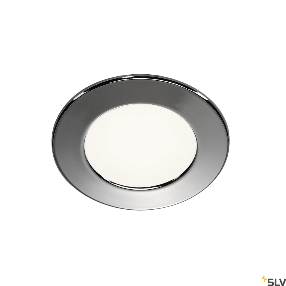 Downlight DL 126 LED, rotund, crom, 3W LED, alb cald, 12V