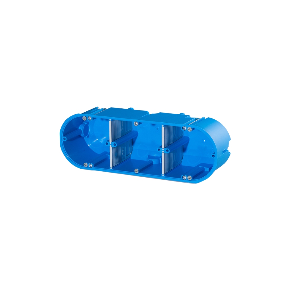 Doză de aparat pentru perete gips carton, triplă