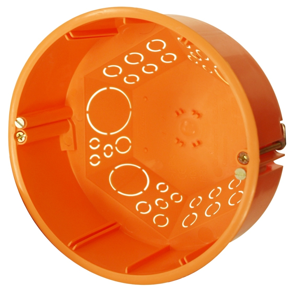 Doză legături &phi; 120mm portocalie cu capac alb