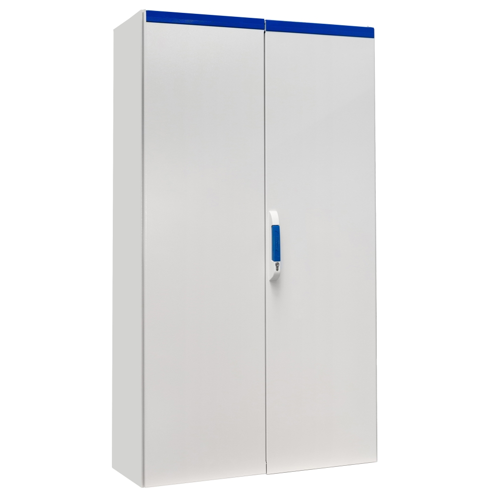 Dulap compact cu două uşi, 1800x1000x400mm, RAL 7035 IP54