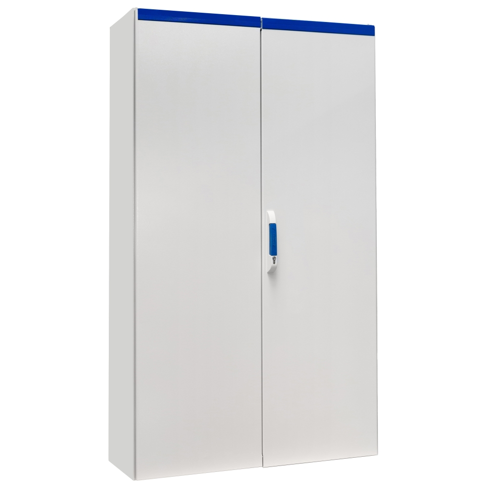 Dulap compact cu două uşi, 2000x1200x400mm, RAL 7035 IP54