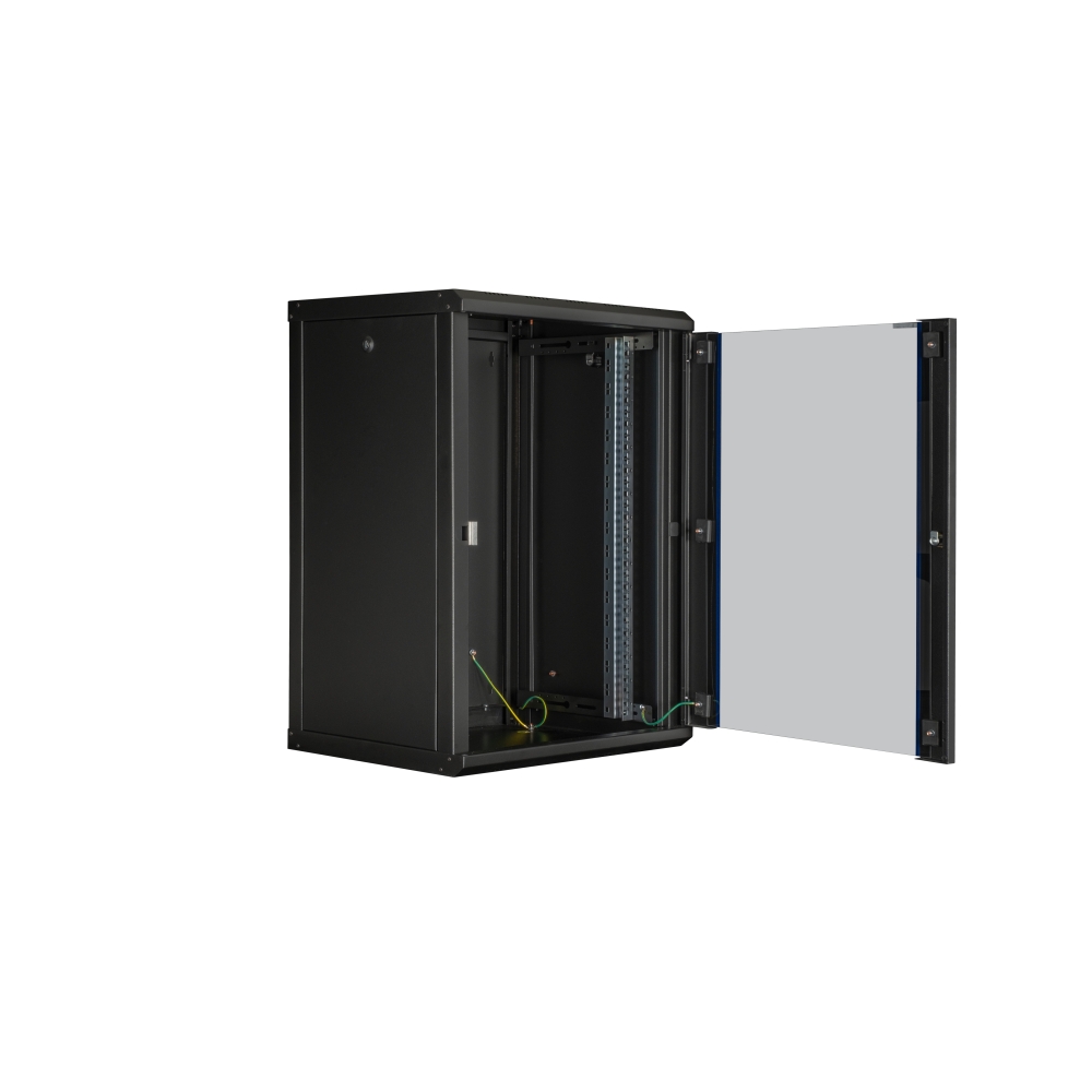Dulap de perete DTW, 16U H=824 x W=600 x D=450, 19", negru